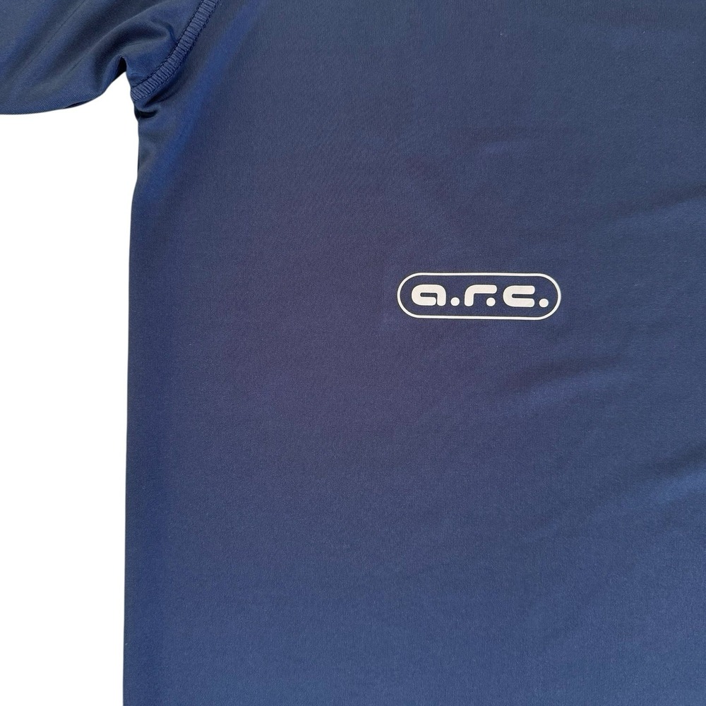 A.R.C. Small Navy Blue Polyester Short Sleeve Men's‎ Performance T-Shirt NWT - Picture 3 of 7